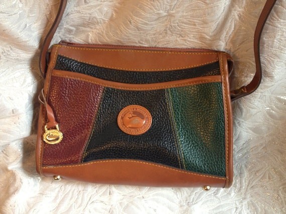 Vintage Faux Dooney and Bourke Purse Multi by simplyblueboutique