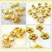 Crystal drops assortment - jewelry supplies - Crystal dangles Brass and crystal - Austrian crystal - 16 crystal dangles