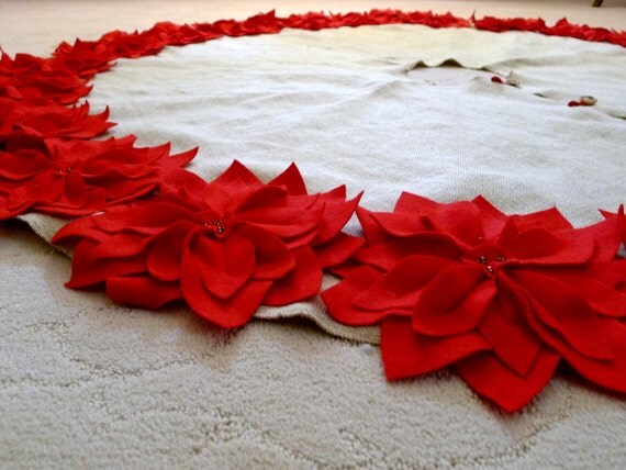 72 christmas tree skirt in a light natural burlap with 72 christmas tree skirt in a light natural burlap with