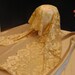 Spanish blonde lace shawl or mantilla. Hand made.