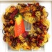 Fall Wreath-Welcome-Autumn-Leaves-Mesh