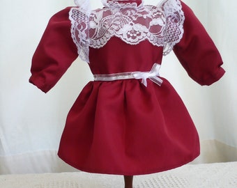 Red Taffeta Party Dress for Samantha American Girl Doll