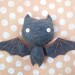 Plush Bat Stuffed Monster Plush Plushie Soft Softie Stuffed Animal Gingermelon Ginger Melon Halloween Doll