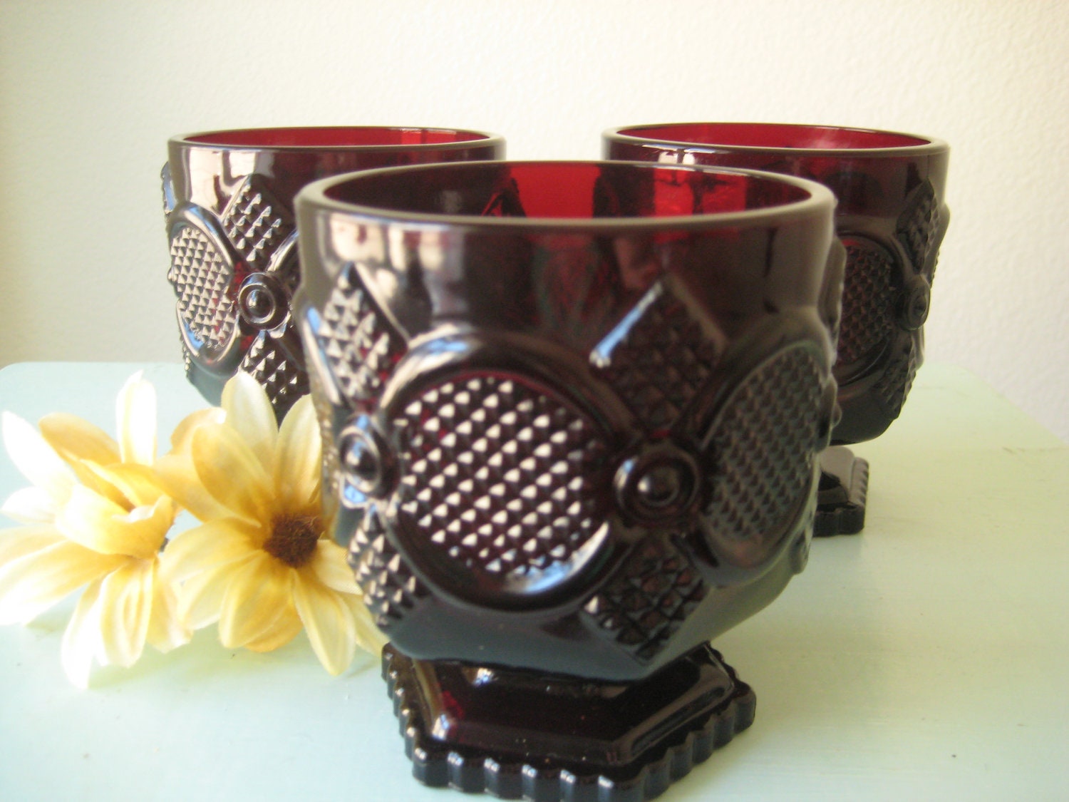 Three RARE Avon Cape Cod Sugar Bowl with Plain Top or Candle