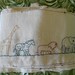 RESERVED for WENDY Soft Cotton Flannel Embroidered Animal Trim