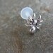 16 gauge Little spider Silver bio flexible Tragus