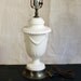 Vintage Cream Ceramic Lamp Classical Swags Floral Urn