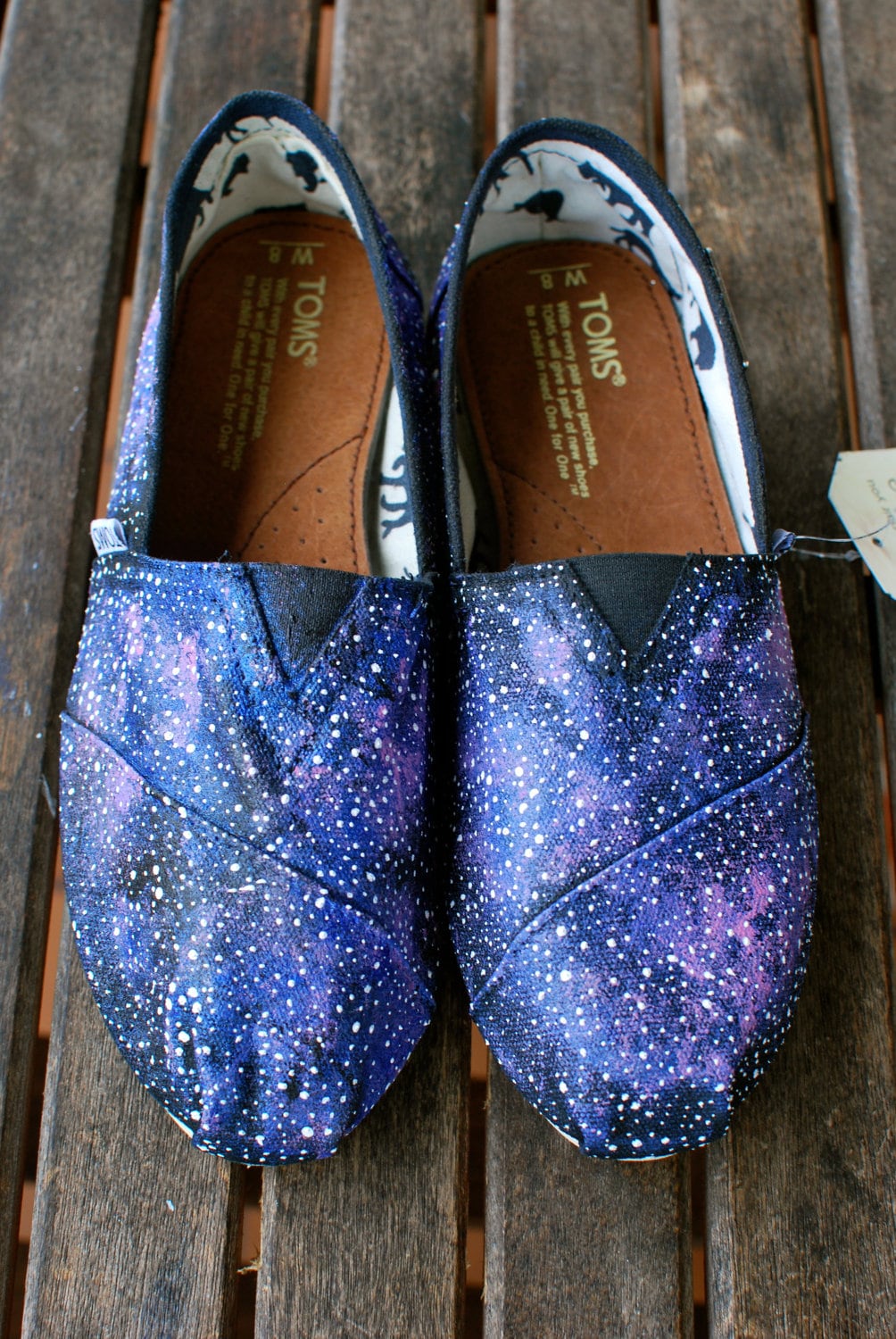 Galaxy TOMS shoes Custom Hand Painted Toms Classics Galaxy