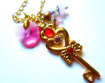 Sailor Chibi Moon Time Key Necklace