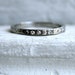 Stunning Vintage Etched Platinum Pave Diamond Wedding Band