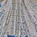 Vintage crocheted tablecloth - ecru lace, 1930's, 60" x 79"