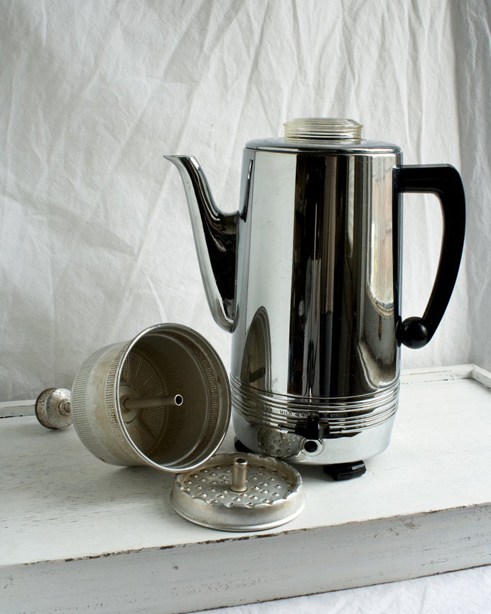 Vintage Percolator Coffee Pot Retro Kitchen