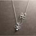 Four Leaf Clover - Sterling Silver Pendant Necklace w/ Fresh Water Pearl