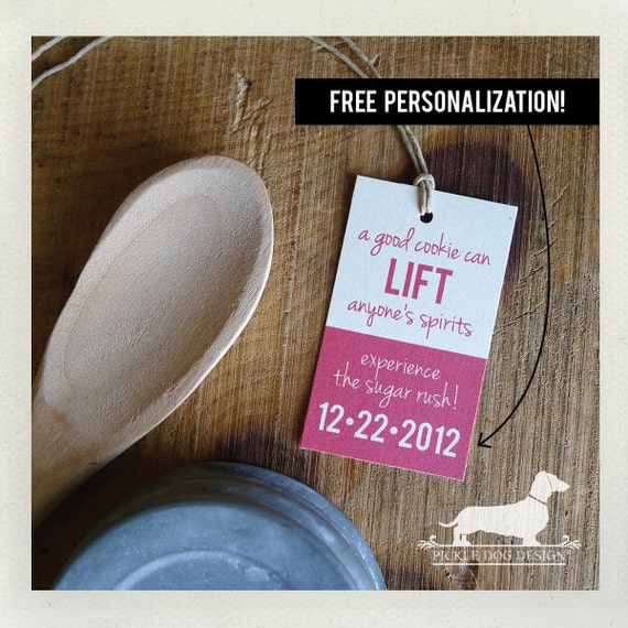 Sugar Rush. Personalized Gift Tags Set of 20