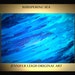 Original Large Abstract Painting Modern Contemporary Canvas Art Blue Ocean Whispering Sea 36x24 Palette Knife Texture Oil J.LEIGH