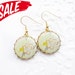 SALE - Golden rose earrings