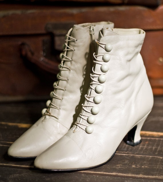 vintage leather booties
