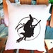 Halloween pillow, burlap pillow, shabby chic, farmhouse decor, cottage style pillow, witches , holiday pillow, halloween