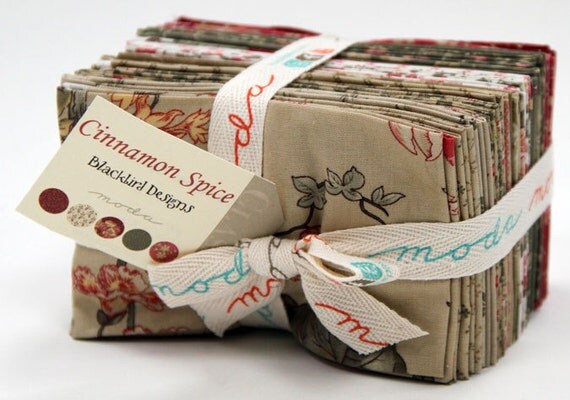 Moda CINNAMON SPICE By Blackbird Designs Fat Eighth Bundle