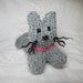 Purr-fect Pocket Kitty, Hand Knit Kitty Toy, Little Gray Kitten, Tiny Cat by Girlpower
