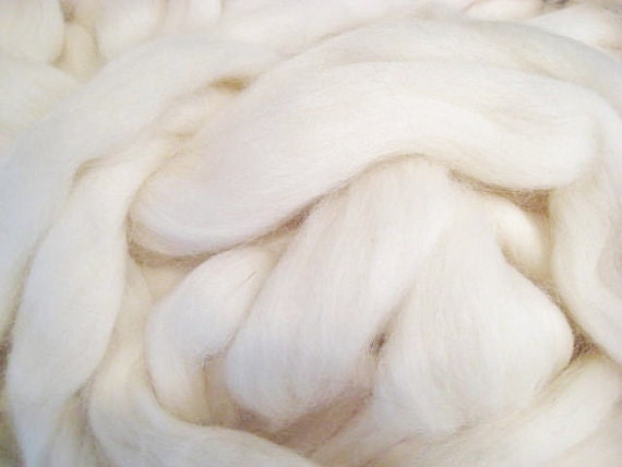White Wool Roving for Felting 