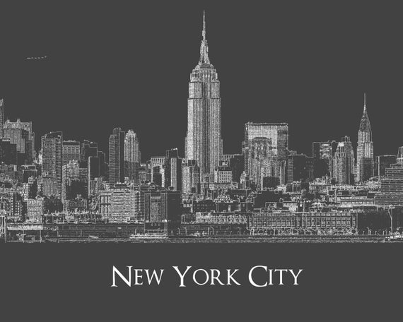 Customizable New York City Skyline Print