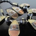 Vintage Brass and Copper Necklace and Earring Set