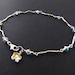Crystal Butterfly Anklet - Sterling Silver Ankle Bracelet - Swarovski Crystal Butterfly Silver Anklet 9 inches