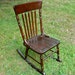 Armless Sewing Rocking Chair Antique Wood Antique Chair seating