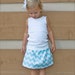 girls toddler riley blake CHEVRON a-line SKIRT sizes 12mo, 2, 3, 4, 5 many colors