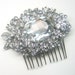 RESERVED for Jennifer- Bridal Rhinestone Hair Comb and Rhinestone Brooch for her cake