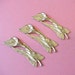 3 Pretty Vintage Brass Lily Findings