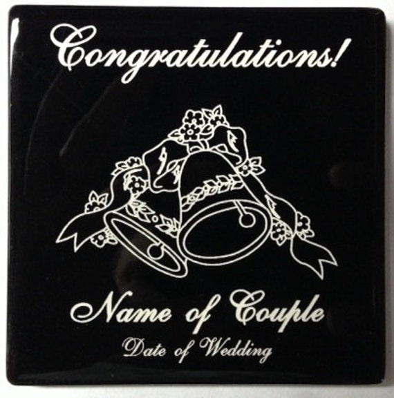Laser Engraved Ceramic Tile Coaster Set & by BLCustomCreations