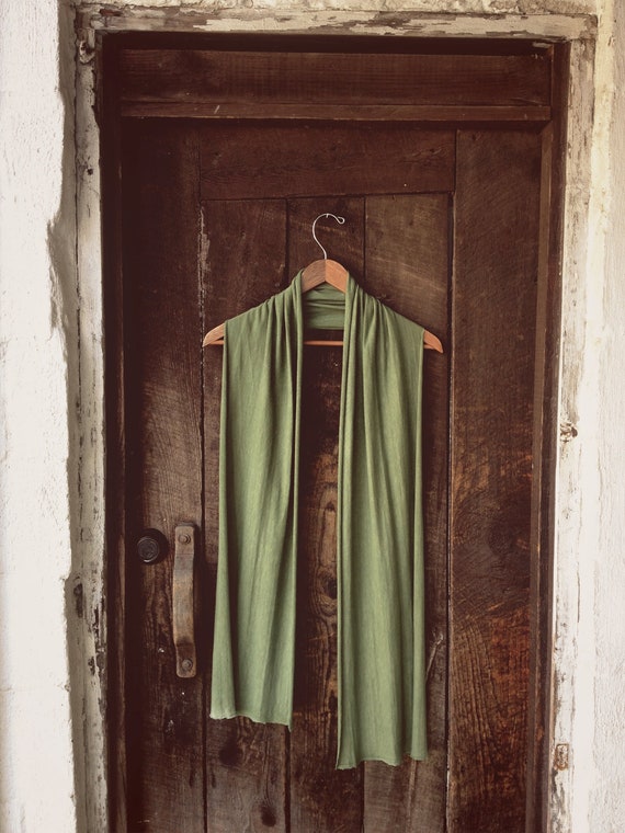 versatile scarf. bamboo/ hemp jersey. hand dyed by RunWithTheTribe