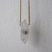 raw quartz point necklace