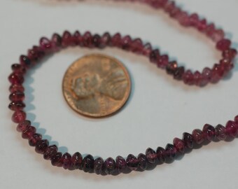 Pink Tourmaline Rondelle Smooth