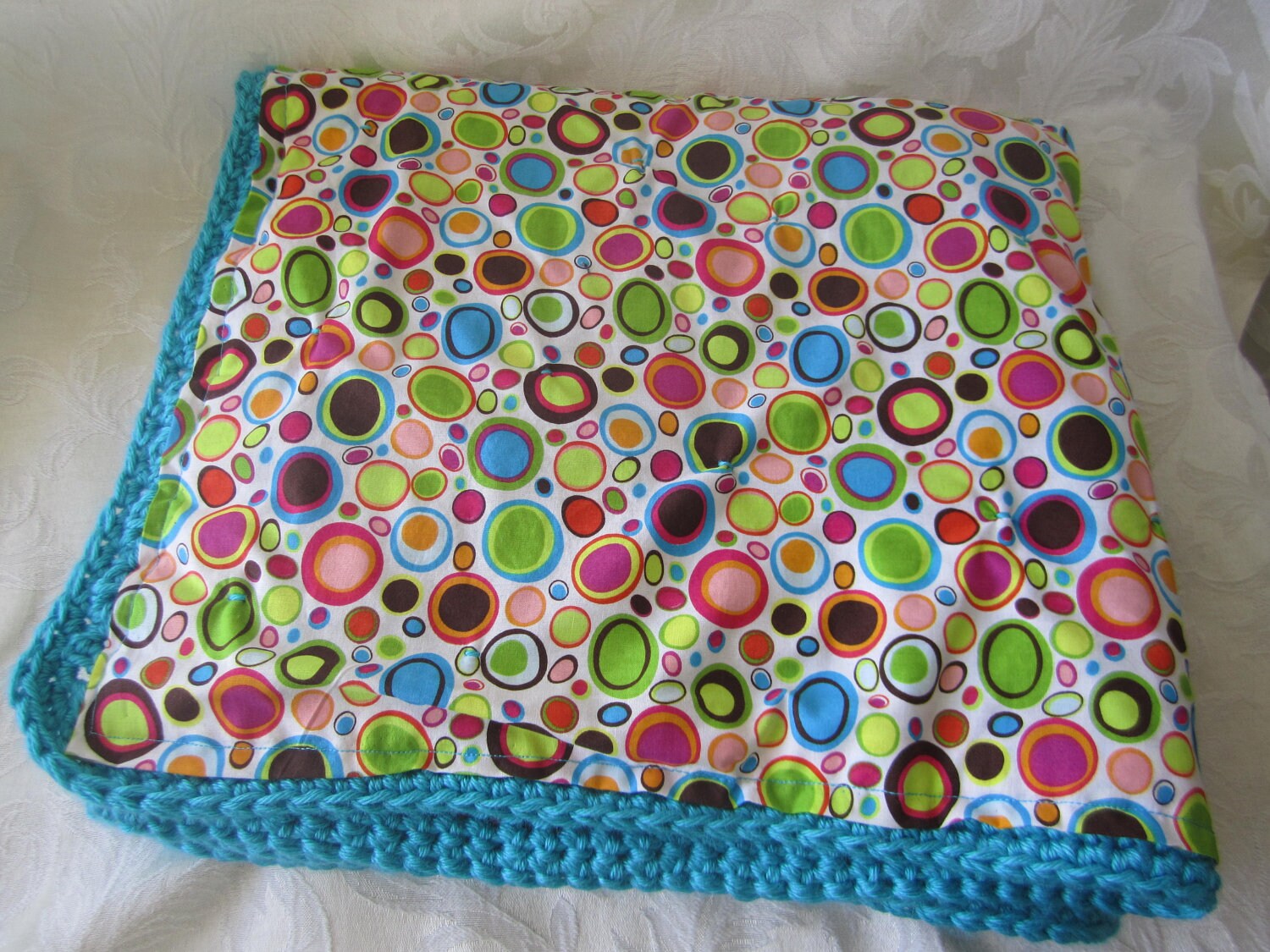 Ready to Ship Double Sided Crocheted baby blanket