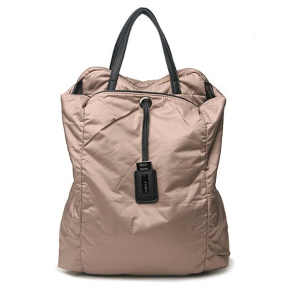 Leppy Fabric cushion Backpack (Beige)