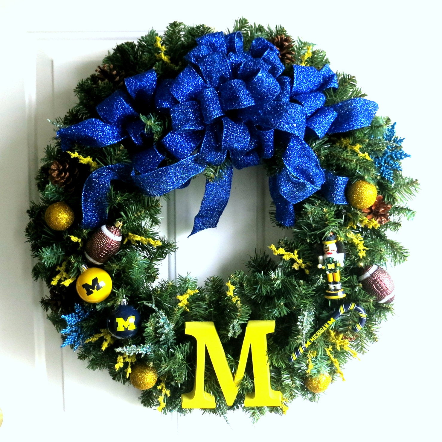 RESERVED U of M Christmas Wreath University of Michigan