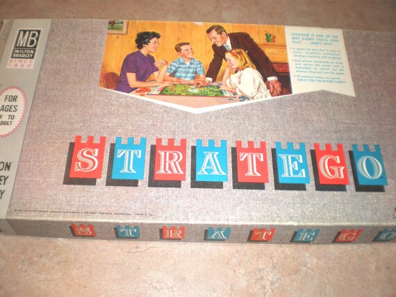 Vintage 1962 Stratego Board Game Milton Bradley