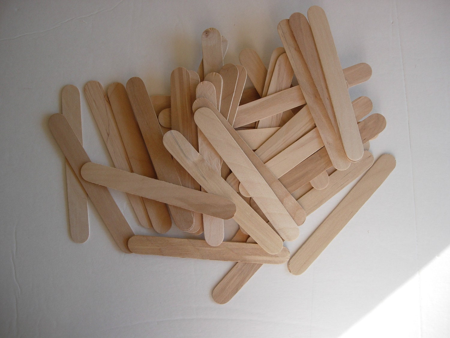 60 Jumbo Wooden Craft Sticks
