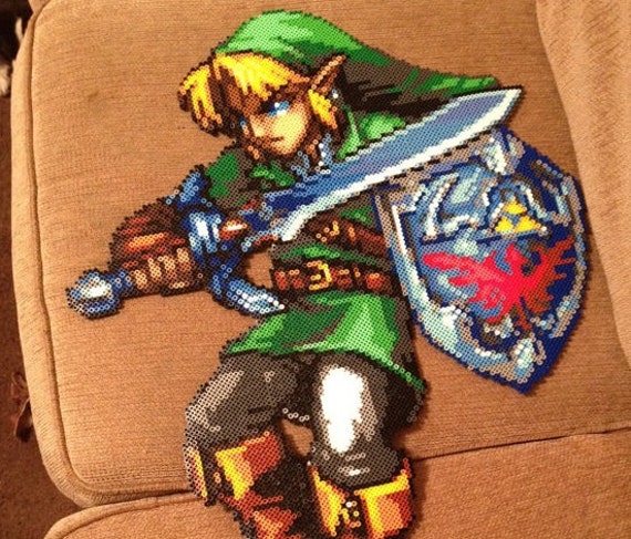 Items similar to Gigantic Link - Legend of Zelda - Perler on Etsy