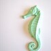 Seahorse 9" Wall Decor in Soft Mint