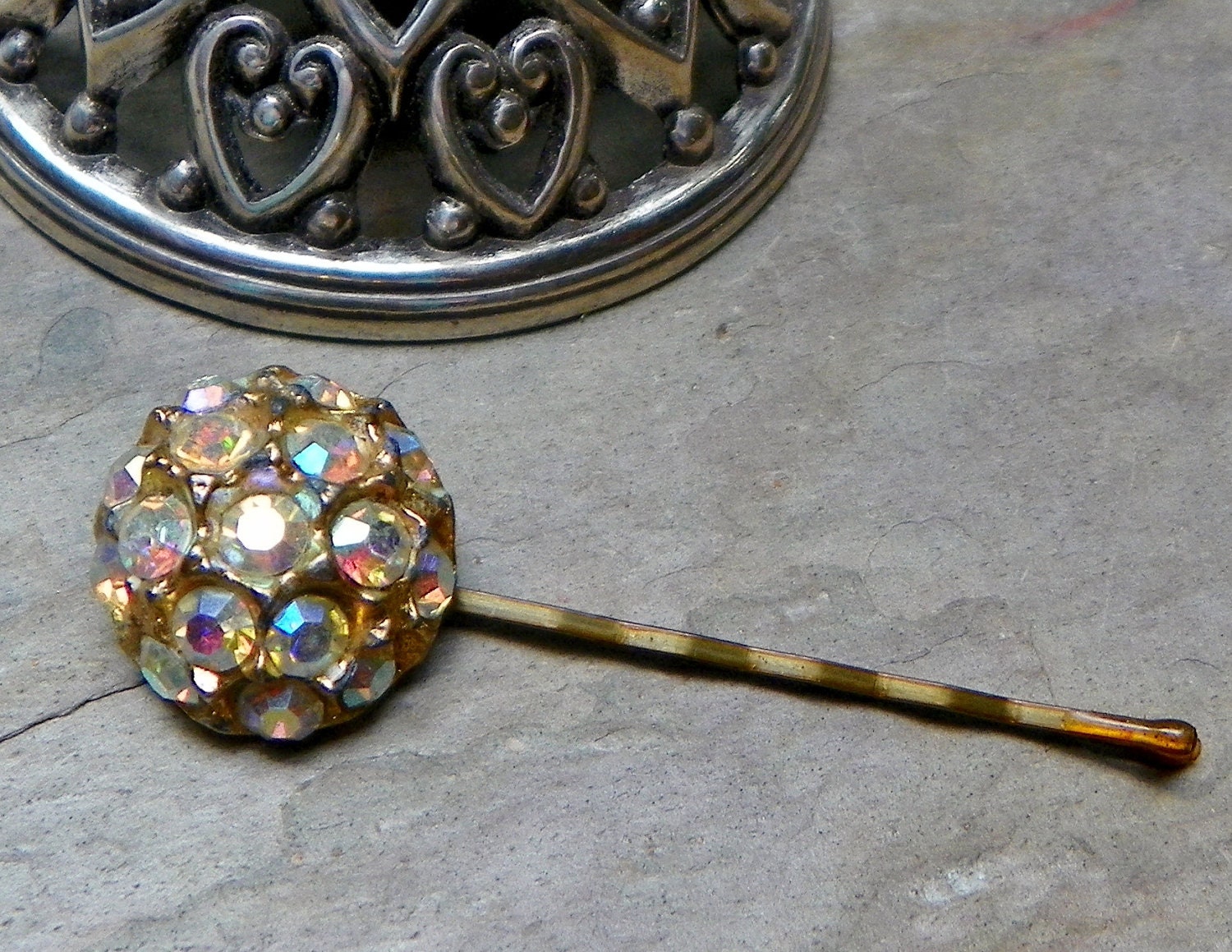 Decorative Hair Pin Jewelry Rhinestone Jewel Vintage Bobby Pin
