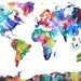 Custom World Map Painting for Victoria