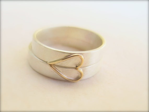 heart Heart flaviabennettdesigns Sterling Band band in Silver Wedding malaysia by Set wedding gold