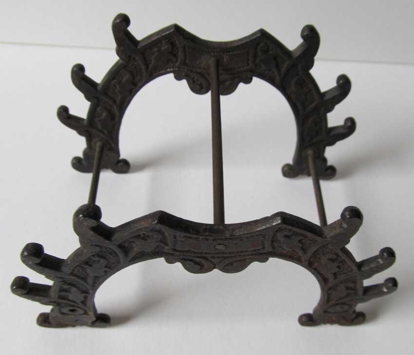 Antique CAST IRON Pen Pencil Holder Great Design for Desk
