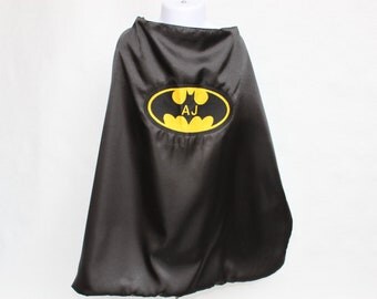 personalized Batman cape - Custom made for your little Superhero Infant Toddler Teen