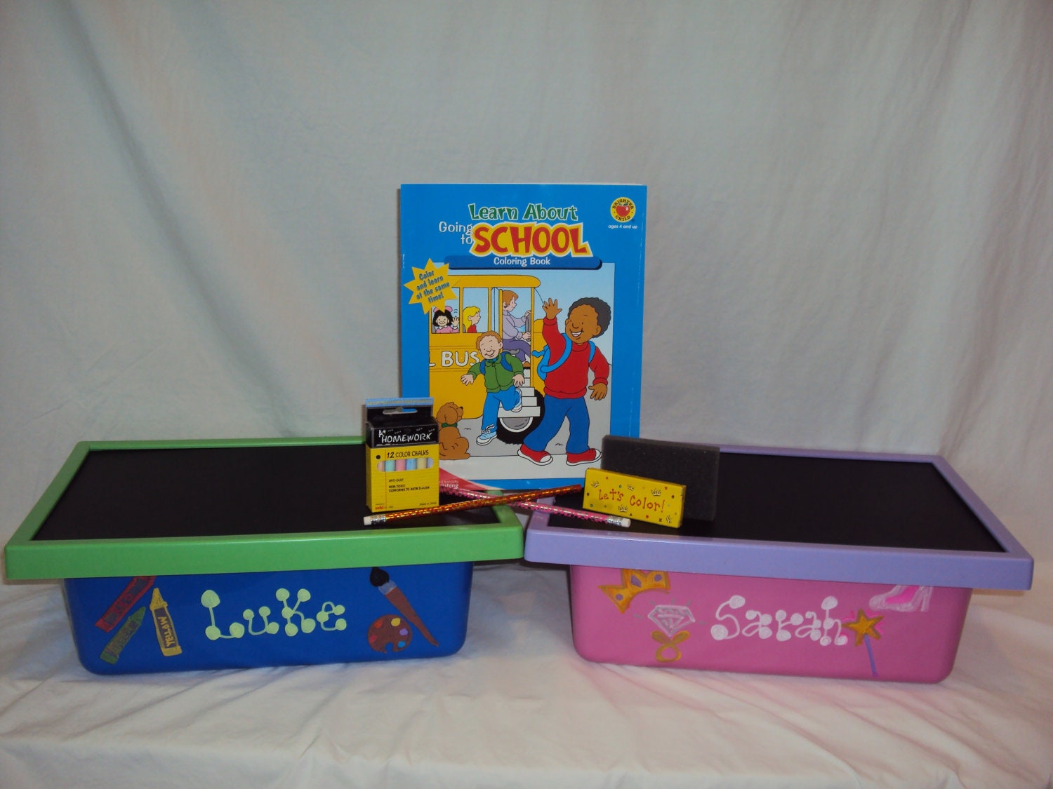 Art Box with chalkboard Top