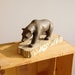 Reserved for Steve - Brown Bear Statue - Handmade and Signed by Artist - Natural History - Cottage Chic